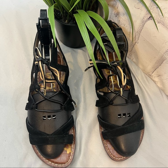 Black gladiator Sandals Sam Edelman size 7 - Picture 2 of 7